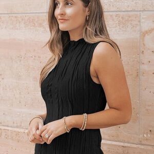 Elegant Black Sleeveless Top